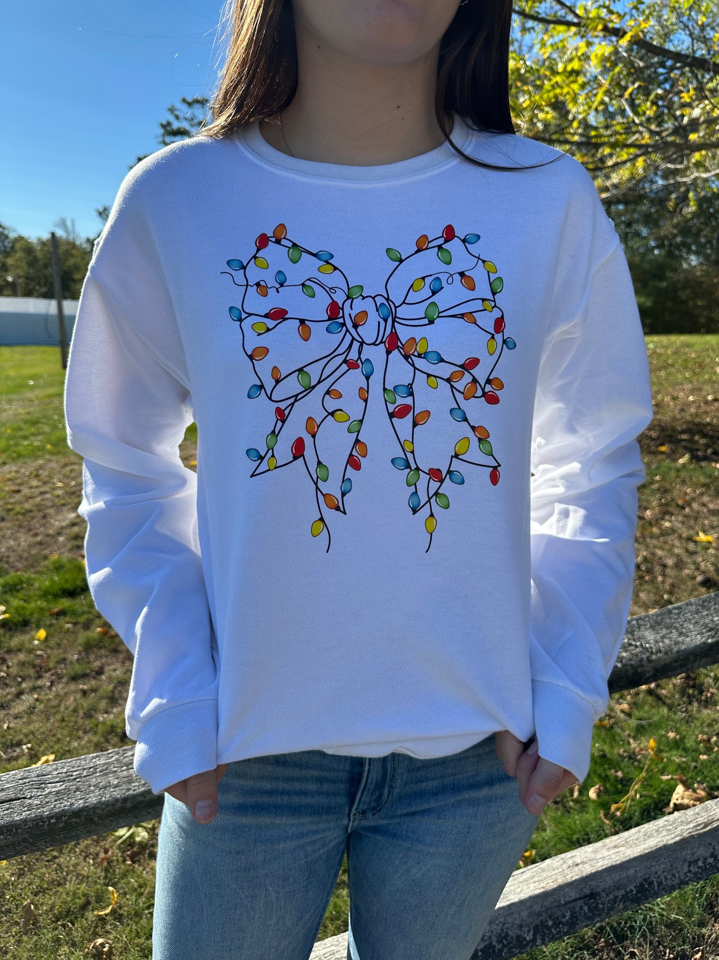 Bulbs and Bows Crewneck