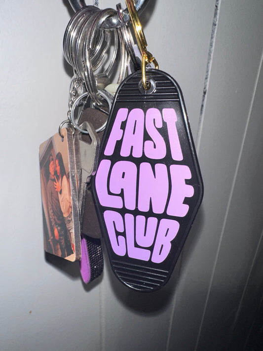 Fast Lane Club Motel Keychain